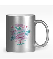 BK Gift Kişiye Özel Dünyanın En İyi Annesi Tasarımlı Gümüş Yaldızlı Kupa Bardak - 12
