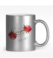 BK Gift Kişiye Özel Benim Güzel Annem Tasarımlı Gümüş Yaldızlı Kupa Bardak - 1