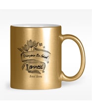 BK Gift Kişiye Özel Dünyanın En Güzel Annesi Tasarımlı Altın Yaldızlı Kupa Bardak - 1