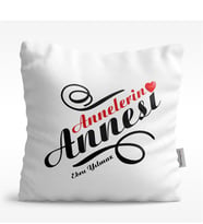 BK Gift Kişiye Özel Annelerin Annesi Tasarımlı Beyaz  Yastık - 1