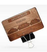 BK Gift Kişiye Özel Mesleki Mobilya Dekorasyon Ahşap Kartvizit (Model 1-1) 50 ADET