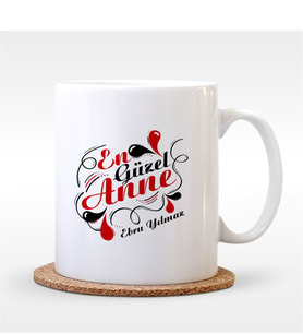 BK Gift Kişiye Özel En Güzel Anne Tasarımlı Beyaz Kupa Bardak - 2