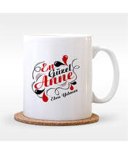 BK Gift Kişiye Özel En Güzel Anne Tasarımlı Beyaz Kupa Bardak - 2