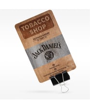 BK Gift Kişiye Özel Mesleki Tobacco Shop & Tekel Bayi Ahşap Kartvizit (Model 1-2) 50 ADET