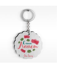 BK Gift Kişiye Özel Canım Annem Tasarımlı Ahşap Anahtarlık - 12