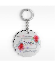 BK Gift Kişiye Özel Bugün Günlerden Annem Tasarımlı Ahşap Anahtarlık - 1
