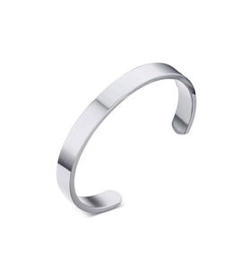 Chavin 8 mm. Kelepçe Dizayn Çelik Erkek Bileklik ds82by
