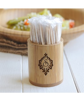 BK Gift Kişiye Özel Bambu Kürdanlık