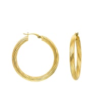 Gümüş 3 Cm Burgu Halka Küpe ES0152- Çiçeksepeti