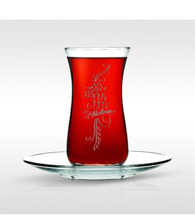 BK Gift Kişiye Özel Paşabahçe 6lı Fit Çay Seti, Anneye Hediye, Ev Hediyesi, Arkadaşa Hediye