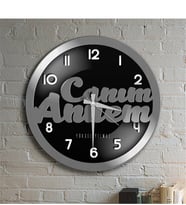 BK Gift Kişiye Özel Canım Annem Tasarımlı Ahşap Yuvarlak Duvar Saati - 4