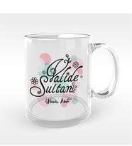 BK Gift Kişiye Özel Valide Sultan Tasarımlı Cam Kupa Bardak - 3