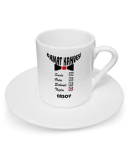 BK Gift Kişiye Özel Damat Kahvesi Türk Kahvesi Fincanı - 1