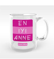 BK Gift Kişiye Özel En İyi Anne Tasarımlı Cam Kupa Bardak - 2