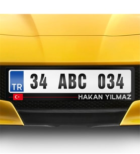 BK Gift Kişiye Özel Plakalık - 3