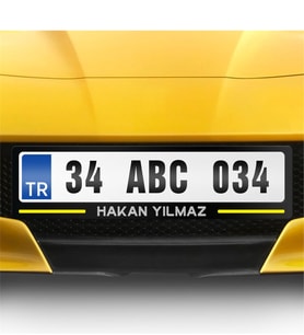 BK Gift Kişiye Özel Plakalık - 1