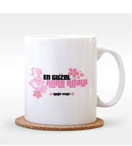 BK Gift Kişiye Özel En Güzel Anne Adayı Tasarımlı Beyaz Kupa Bardak - 3