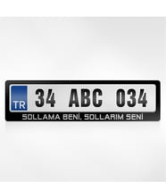 BK Gift Kişiye Özel Sollama Beni Sollarım Seni Yazılı Plakalık