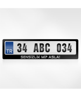BK Gift Kişiye Özel Sensizlik Mi Asla Yazılı Plakalık