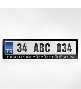 BK Gift Kişiye Özel Hatalıysam Yüzyüze Görüşelim Yazılı Plakalık