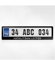 BK Gift Kişiye Özel Hatalıysam Lütfen Yazılı Plakalık