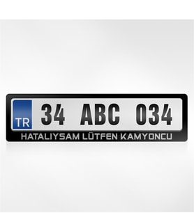 BK Gift Kişiye Özel Hatalıysam Lütfen Kamyoncu Yazılı Plakalık