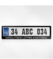 BK Gift Kişiye Özel Hatalıysam Lütfen Kamyoncu Yazılı Plakalık