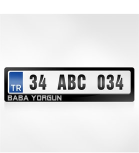 BK Gift Kişiye Özel Baba Yorgun Yazılı Plakalık