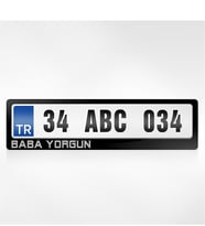 BK Gift Kişiye Özel Baba Yorgun Yazılı Plakalık
