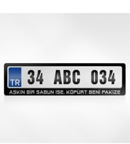 BK Gift Kişiye Özel Aşkın Bir Sabun İse Köpürt Beni Pakize Yazılı Plakalık