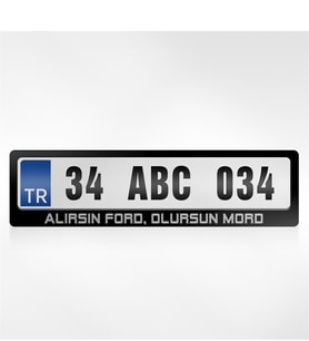 BK Gift Kişiye Özel Alırsın Ford Olursun Mord Yazılı Plakalık