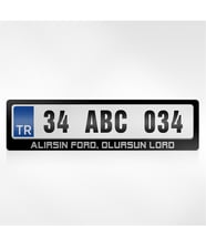 BK Gift Kişiye Özel Alırsın Ford Olursun Lord Yazılı Plakalık
