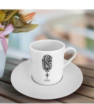 BK Gift Kişiye Özel Harfli Türk Kahvesi Fincanı (Model 1)