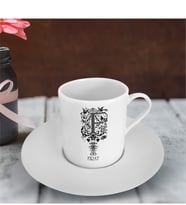 BK Gift Kişiye Özel Harfli Türk Kahvesi Fincanı (Model 1)