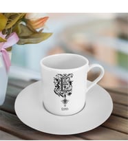 BK Gift Kişiye Özel Harfli Türk Kahvesi Fincanı (Model 1)