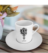 BK Gift Kişiye Özel Harfli Türk Kahvesi Fincanı (Model 1)
