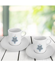 BK Gift Kişiye Özel İkili Türk Kahvesi Fincanı Takımı- 1