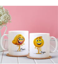 BK Gift Kişiye Özel İkili Emoji Sevgili Kupası - 24