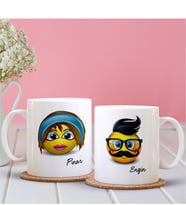 BK Gift Kişiye Özel İkili Emoji Sevgili Kupası - 23