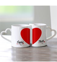 BK Gift Kişiye Özel İkili Kalbimin Yarısı Sevgili Kupası (Aşk Kupası)