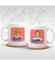 BK Gift Kişiye Özel İkili Beyaz Sevgili Kupası - 3