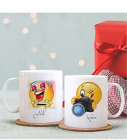 BK Gift Kişiye Özel İkili Emoji Sevgili Kupası - 17
