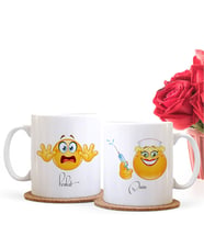 BK Gift Kişiye Özel İkili Emoji Sevgili Kupası - 11