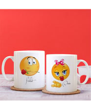 BK Gift Kişiye Özel İkili Emoji Sevgili Kupası - 7