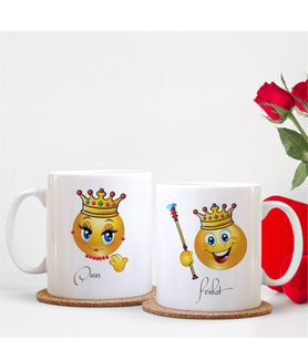 BK Gift Kişiye Özel İkili Emoji Sevgili Kupası - 5