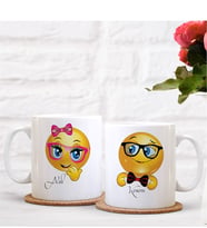 BK Gift Kişiye Özel İkili Emoji Sevgili Kupası - 4
