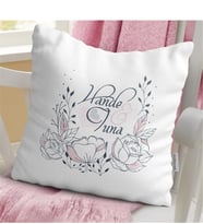 BK Gift Kişiye Özel İsimli Beyaz Yastık - 5