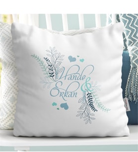 BK Gift Kişiye Özel İsimli Beyaz Yastık - 2