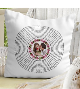 BK Gift Kişiye Özel 100 Dilde Seni Seviyorum Beyaz Yastık - 6