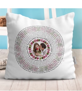 BK Gift Kişiye Özel 100 Dilde Seni Seviyorum Beyaz Yastık - 5